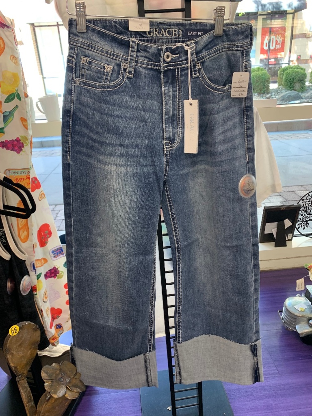 NWT Grace In LA wide leg jean with cuff